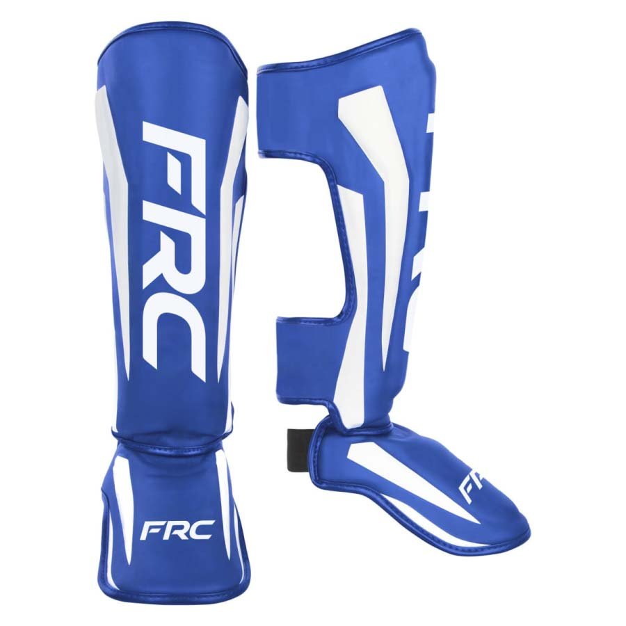 Canilleras Tibiales de Protección para Kickboxing y Artes Marciales AZules