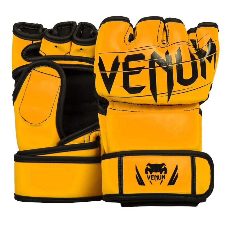 guantes-kickboxing-venum-mma-naranja Guantillas MMA Venum con protección para nudillos